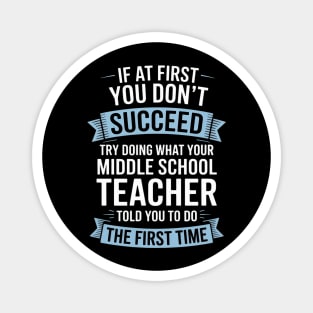 Middle School Teacher Appreciation Gift Magnet